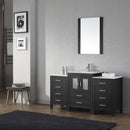 Modern Fittings Dior 60" Single Bath Vanity with Ceramic Top and Integrated Square Sink Faucet