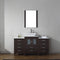 Modern Fittings Dior 60" Single Bath Vanity with Engineered Stone Top and Square Sink Faucet