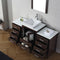 Modern Fittings Dior 60" Single Bath Vanity with Engineered Stone Top and Square Sink Faucet