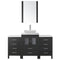 Modern Fittings Dior 60" Single Bath Vanity with Engineered Stone Top and Square Sink Faucet