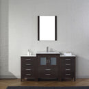 Modern Fittings Dior 64" Single Bath Vanity with Ceramic Top and Integrated Square Sink Faucet