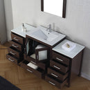 Modern Fittings Dior 64" Single Bath Vanity with Ceramic Top and Integrated Square Sink Faucet