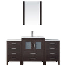 Modern Fittings Dior 64" Single Bath Vanity with Ceramic Top and Integrated Square Sink Faucet