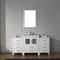 Modern Fittings Dior 64" Single Bath Vanity with Ceramic Top and Integrated Square Sink Faucet