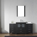 Modern Fittings Dior 64" Single Bath Vanity with Ceramic Top and Integrated Square Sink Faucet