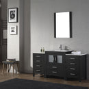 Modern Fittings Dior 64" Single Bath Vanity with Ceramic Top and Integrated Square Sink Faucet