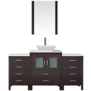 Modern Fittings Dior 64" Single Bath Vanity with Engineered Stone Top and Square Sink Faucet