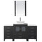 Modern Fittings Dior 64" Single Bath Vanity with Engineered Stone Top and Square Sink Faucet