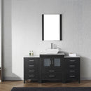 Modern Fittings Dior 64" Single Bath Vanity with Marble Top and Square Sink Faucet