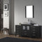 Modern Fittings Dior 64" Single Bath Vanity with Marble Top and Square Sink Faucet