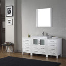 Modern Fittings Dior 66" Single Bath Vanity with Ceramic Top and Integrated Square Sink Faucet