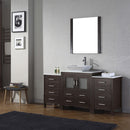 Modern Fittings Dior 66" Single Bath Vanity with Engineered Stone Top and Square Sink Faucet