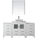 Modern Fittings Dior 66" Single Bath Vanity with Engineered Stone Top and Square Sink Faucet