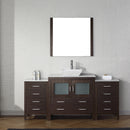 Modern Fittings Dior 66" Single Bath Vanity with Marble Top and Square Sink Faucet