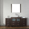 Modern Fittings Dior 66" Single Bath Vanity with Marble Top and Square Sink Faucet