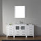 Modern Fittings Dior 68" Single Bath Vanity with Ceramic Top and Integrated Square Sink Faucet