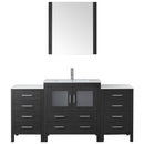 Modern Fittings Dior 68" Single Bath Vanity with Ceramic Top and Integrated Square Sink Faucet