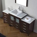 Modern Fittings Dior 68" Single Bath Vanity with Engineered Stone Top and Square Sink Faucet