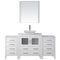 Modern Fittings Dior 68" Single Bath Vanity with Engineered Stone Top and Square Sink Faucet