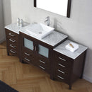 Modern Fittings Dior 68" Single Bath Vanity with Marble Top and Square Sink Faucet