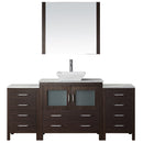 Modern Fittings Dior 68" Single Bath Vanity with Marble Top and Square Sink Faucet