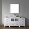 Modern Fittings Dior 68" Single Bath Vanity with Marble Top and Square Sink Faucet