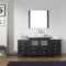 Modern Fittings Dior 68" Single Bath Vanity with Marble Top and Square Sink Faucet