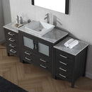 Modern Fittings Dior 68" Single Bath Vanity with Marble Top and Square Sink Faucet