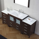 Modern Fittings Dior 72" Single Bath Vanity with Ceramic Top and Integrated Square Sink Faucet