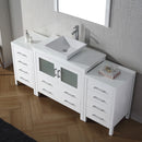 Modern Fittings Dior 72" Single Bath Vanity with Engineered Stone Top and Square Sink Faucet