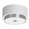 Dainolite 14"Flush Mount W/White Linen Shd LAR-143FH-SC