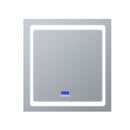 Lexora Bracciano 30" W x 36" H Surface-Mount LED Mirror for Medicine Cabinet with Defogger