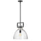 Dainolite 1 Light Incandescent Pendant Matte Black LBY-141P-MB