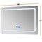 Lexora Caldona 60" W x 32" H LED Bathroom Vanity Mirror