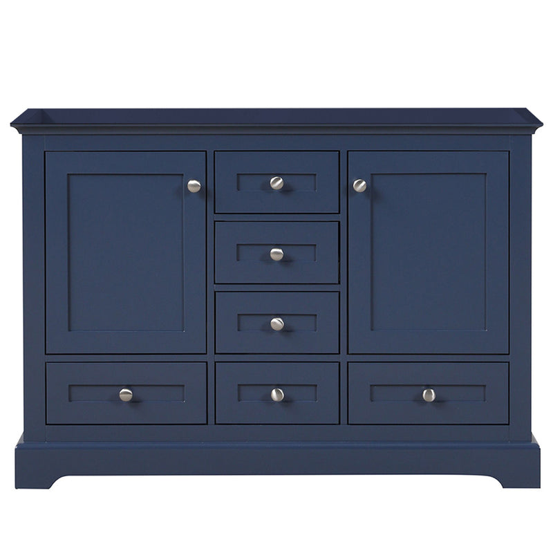 Lexora Dukes 48" W x 22" D Navy blue Bath Vanity