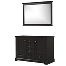 Lexora Dukes 48" W x 22" D Espresso Bath Vanity and 46" Mirror