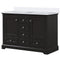 Lexora Dukes 48" W x 22" D Espresso Bath Vanity and Quartz Top