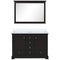 Lexora Dukes 48" W x 22" D Espresso Bath Vanity Quartz Top 46" Mirror