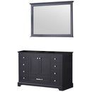 Lexora Dukes 48" W x 22" D Espresso Bath Vanity and 46" Mirror