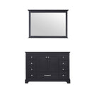 Lexora Dukes 48" W x 22" D Espresso Bath Vanity and 46" Mirror