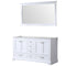 Lexora Dukes 60" W x 22" D Double Bath Vanity and 58" Mirror