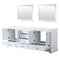 Lexora Dukes 80" W x 22" D Double Bath Vanity and 30" Mirrors