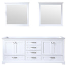 Lexora Dukes 80" W x 22" D Double Bath Vanity and 30" Mirrors