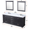 Lexora Dukes 80" W x 22" D Double Bath Vanity