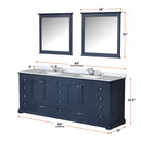 Lexora Dukes 84" W x 22 " D Double Bath Vanity and 34" Mirrors