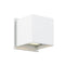 Dals Lighting LED Square Wall Sconce 7W 3000k 2 x 300 LM Wht LEDWALL001D-WH