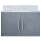 Lexora Geneva 30" W x 22" D Dark Grey Bath Vanity and Marble Top