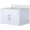 Lexora Geneva 30" W x 22" D Glossy White Bath Vanity and Marble Top