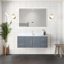 Lexora Geneva 48" W x 22" D Single Bath Vanity and 48" LED Mirror