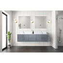 Lexora Geneva 72" W x 22" D Double Bath Vanity and 30" LED Mirrors